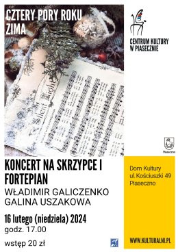 Piaseczno Wydarzenie Koncert CZTERY PORY ROKU - ZIMA