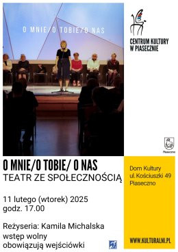 Piaseczno Wydarzenie Spektakl O MNIE / O TOBIE / O NAS TEATR ZE SPOŁECZNOŚCIĄ