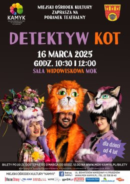 Pruszków Wydarzenie Inne wydarzenie Poranek Teatralny - Detektyw Kot - Teatr Kultureska