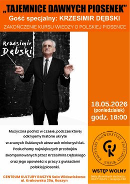 Raszyn (pow. pruszkowski) Wydarzenie Inne wydarzenie WYKŁAD RUTW: "TAJEMNICE DAWNYCH PIOSENEK"