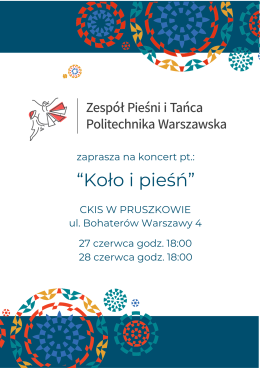 Pruszków Wydarzenie Koncert Koło i pieśń