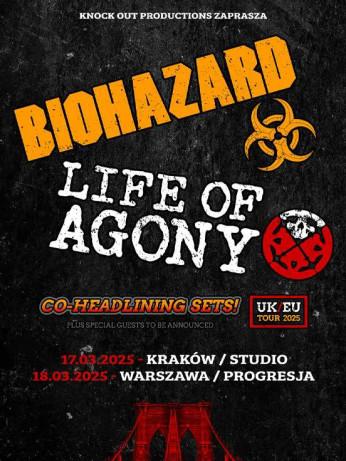 Warszawa Wydarzenie Koncert Biohazard, Life Of Agony