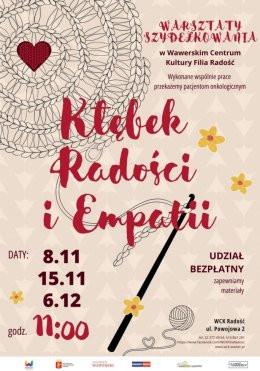Warszawa Wydarzenie Inne wydarzenie Warsztaty szydełkowania „Kłębek Radości i Empatii”
