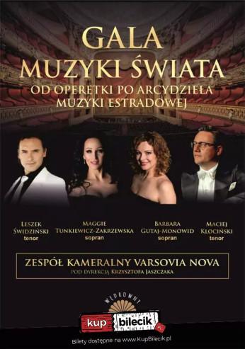 Pruszków Wydarzenie Koncert GALA MUZYKI ŚWIATA opera, operetka, musical, estrada